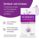 Urinary tract and bladder function, FEMAVIVA drinking splash ball