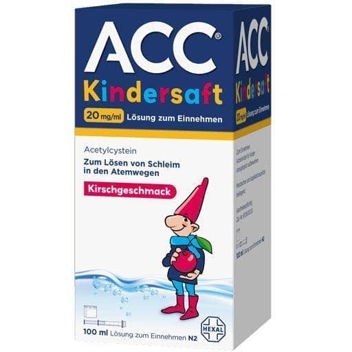 ACC children's juice, n-acetylcysteine, acetylcysteine UK
