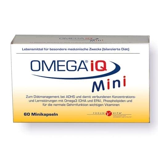 ADHD, concentration, OMEGA IQ Mini capsules UK