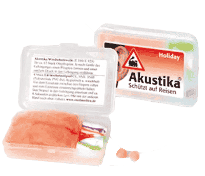 AKUSTIKA Holiday windproof wool + noise protection stoppers UK