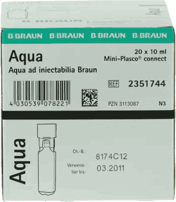 AMPUWA 100 ml Freka, sterile water for injection UK