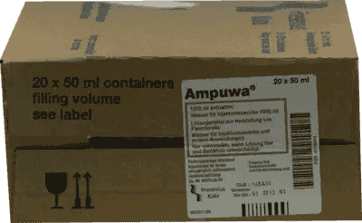 AMPUWA Freka Flaschen, sterile water for injection uk UK