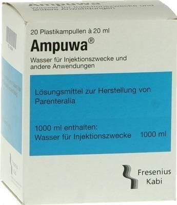 AMPUWA plastic ampoules injection, infusion solution 20X20 ml UK