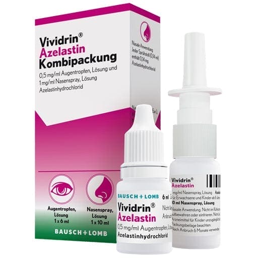 Azelastine hydrochloride nasal spray, VIVIDRIN Azelastine combination pack UK