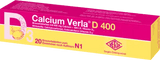 Calcium carbonate, cholecalciferol, vitamin D3, CALCIUM VERLA D 400 effervescent tablets UK