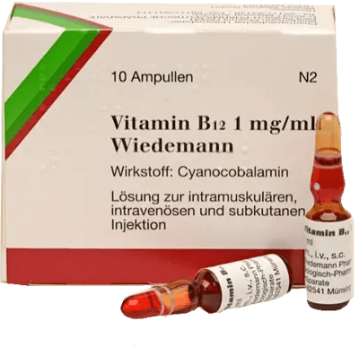 Cyanocobalamin, VITAMIN B12 WIEDEMANN 1 mg,ml injection solution ampoules UK Cyanocobalamin, VITAMIN B12 WIEDEMANN 1 mg,ml injection solution ampoules UK