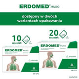 Erdomed Muko 20 sachets, paranasal sinuses, larynx, trachea UK