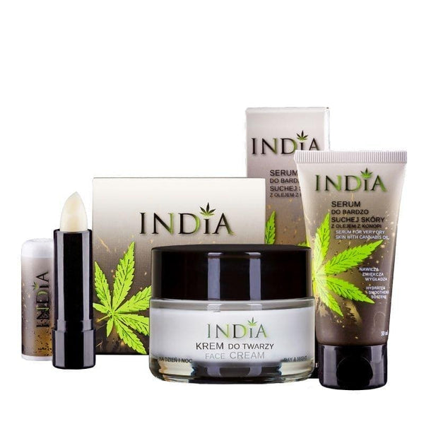 INDIA COSMETICS MINI SET Cream, serum, lipstick UK