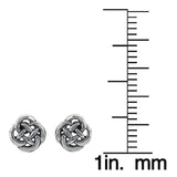 Journee Collection Sterling Silver Celtic Knot Stud Earrings UK
