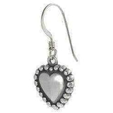 Journee Collection Sterling Silver Children's Heart Dangle Earrings UK