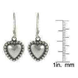 Journee Collection Sterling Silver Children's Heart Dangle Earrings UK