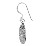Journee Collection Sterling Silver Handcrafted Sand Dollar Earrings UK