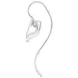 Journee Collection Sterling Silver Heart Spiral Earrings UK