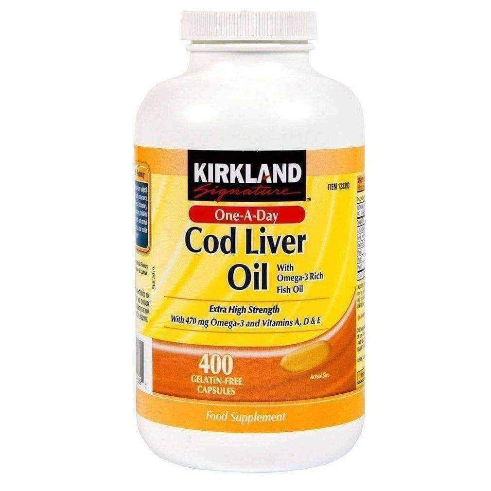 Kirkland cod liver oil 400 Capsules UK