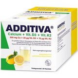 Menaquinone-7, calcium carbonate, ADDITIVA Calcium+D3+K2 Granules UK