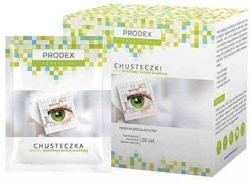 Prodex Senitive Wipes for sensitive skin x 20 pieces UK