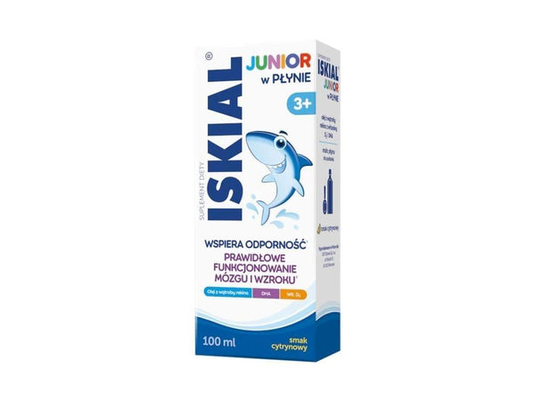 Shark liver oil immune system, Iskial Junior liquid 3+ UK