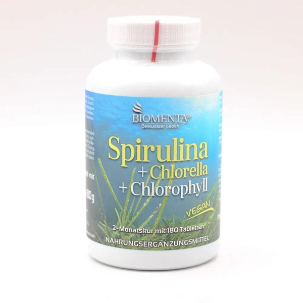 Spirulina, Chlorella, Chlorophyll Vegan, BIOMENTA UK
