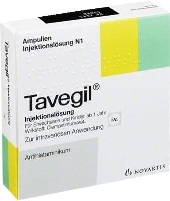 TAVEGIL solution for injection 2 mg, 2 ml ampoules 5X2 ml UK