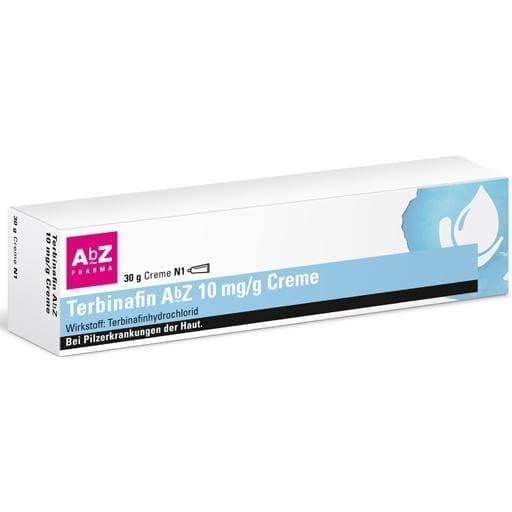 TERBINAFINE cream fungal infection AbZ 10 mg- g 30 g UK