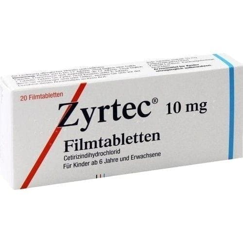 Urticaria, ZYRTEC film-coated tablets UK