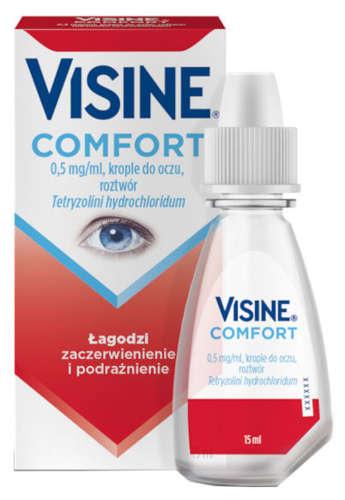 Visine Comfort 0.5mg, ml eye drops 15ml UK