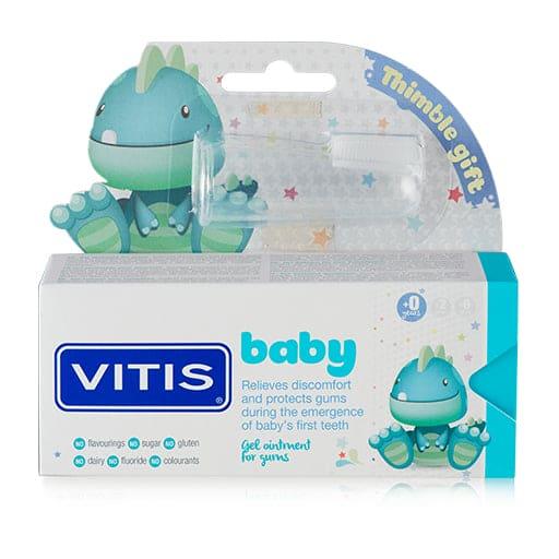 VITIS Baby Gel + finger toothbrush tooth gel UK