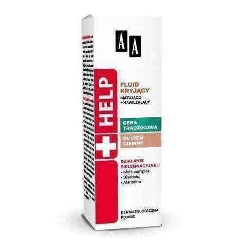 AA HELP Skin acne suppressant fluid 30ml UK