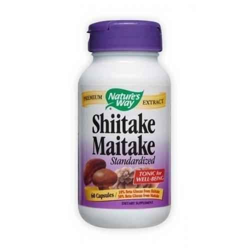 Shiitake and Maitake, 400 mg 60 capsules UK