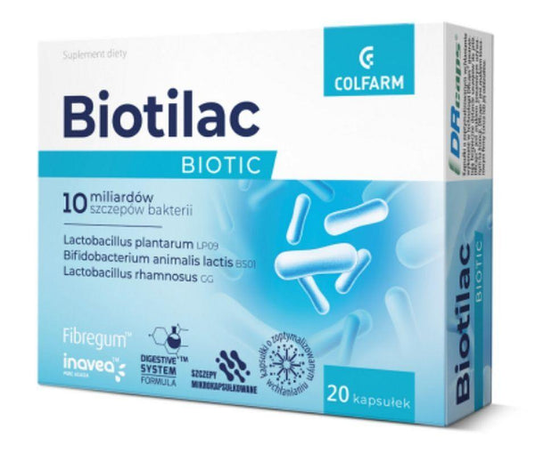 10 billion live bacterial cultures, Biotilac Biotic UK