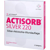 ACTISORB 220 Silver 10.5x10.5 cm sterile compresses
