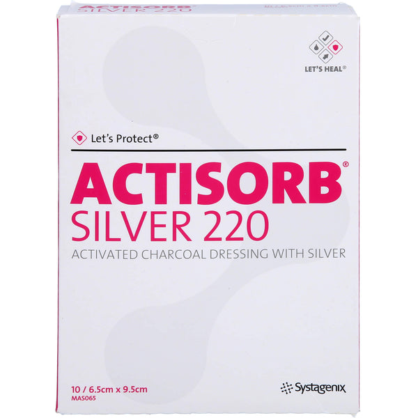 ACTISORB 220 Silver 6.5x9.5 cm sterile compresses
