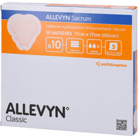 ALLEVYN Sacrum small 17x17 cm adhesive wound dressing