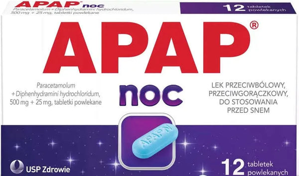 APAP Night x 12 tablets