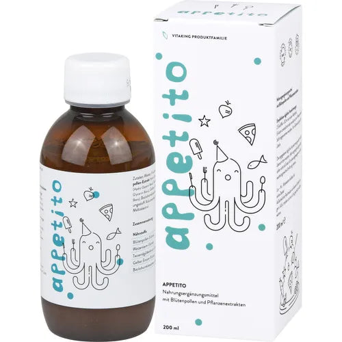 APPETITO syrup, flower pollen and plant extracts