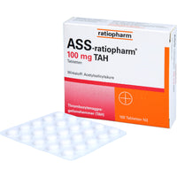 ASS ratiopharm 100 mg TAH tablets