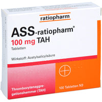 ASS ratiopharm 100 mg TAH tablets