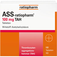 ASS ratiopharm 100 mg TAH tablets