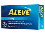 Aleve x 24 tablets, analgesic, antipyretic, lower back pain
