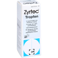 Allergic rhinitis and for the relief of hives (urticaria), ZYRTEC 10 mg eye drops