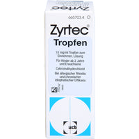 Allergic rhinitis and for the relief of hives (urticaria), ZYRTEC 10 mg eye drops