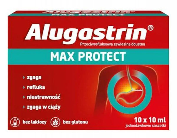 Alugastrin Max Protect 10 ml x 10 sachets