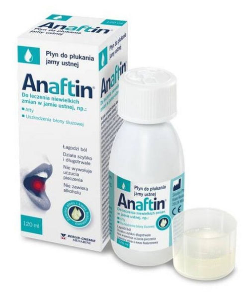 Anaftin liquid mouthwash 120ml, stomatitis treatment