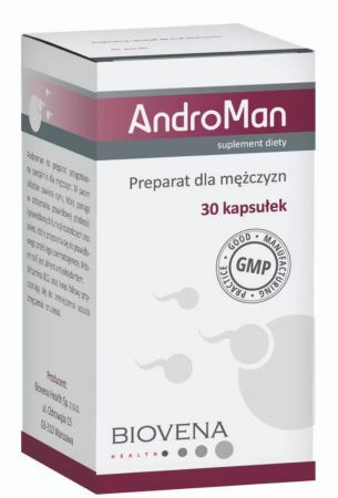 Increases the ability of sperm to fertilize, Androman Supports male fertility