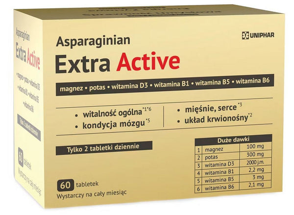 Aspartate Extra Active 60 tablets