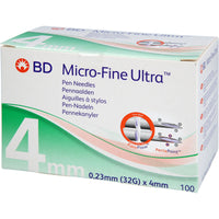 BD MICRO-FINE ULTRA pen needles 0.23x4 mm 32 G