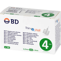BD THIN Wall Pen Needles 0.23 32 Gx4 mm