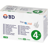 BD THIN Wall Pen Needles 0.23 32 Gx4 mm