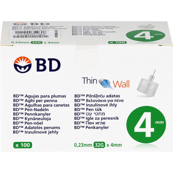 BD THIN Wall Pen Needles 0.23 32 Gx4 mm