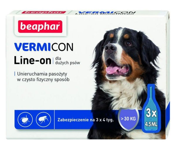 BEAPHAR Vermicon Line-On Dog Anti-parasitic drops for dogs L >30 kg